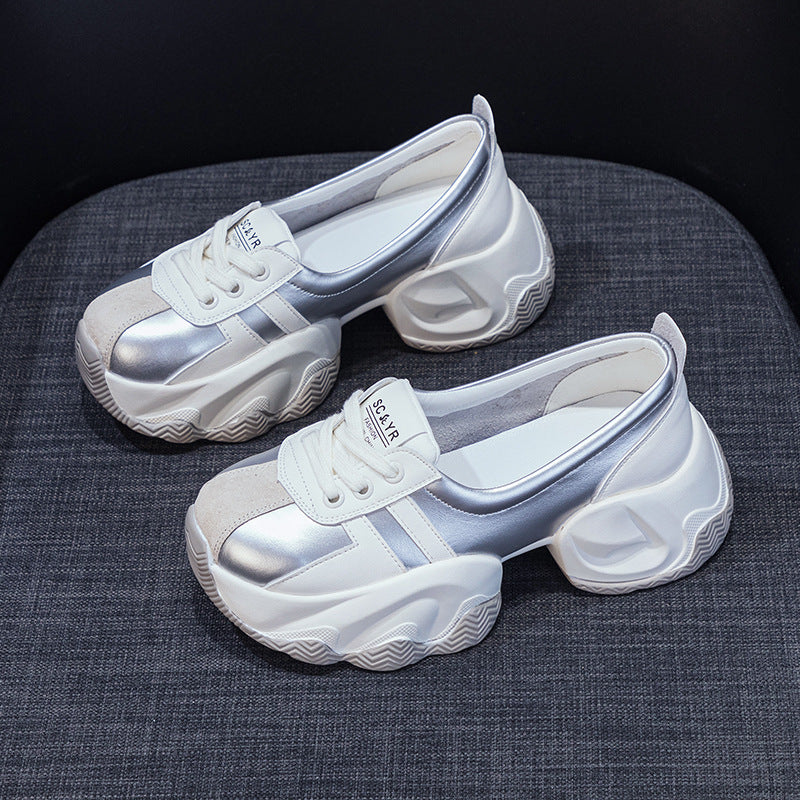 Women's Bottom Pumps Shallow Mouth Heightened Easy Casual Shoes