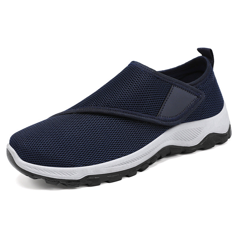Women's Autumn Mesh Breathable Velcro Mom Pumps Casual Shoes