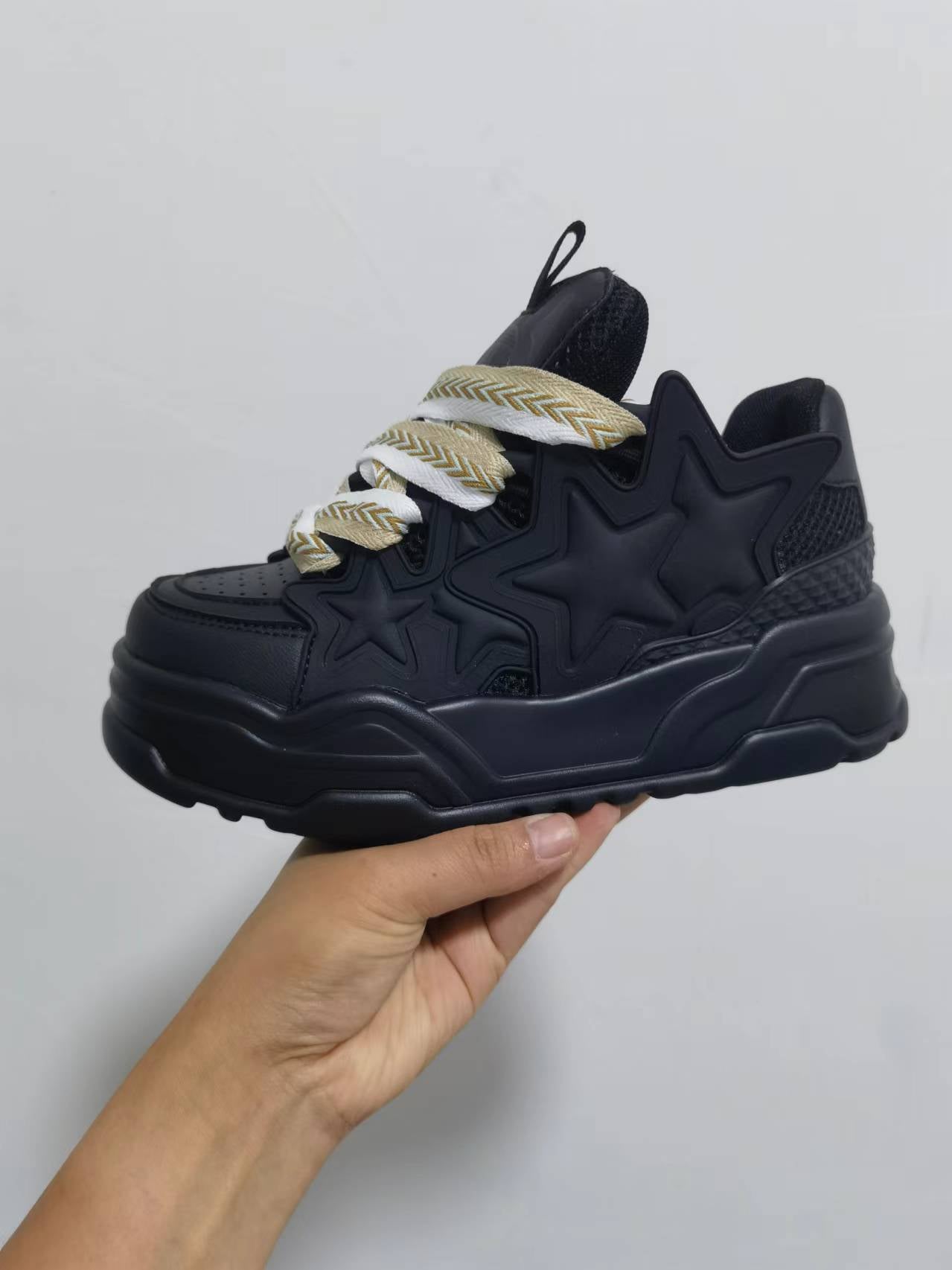 Men's Design Platform Height Increasing Bread National Casual Shoes