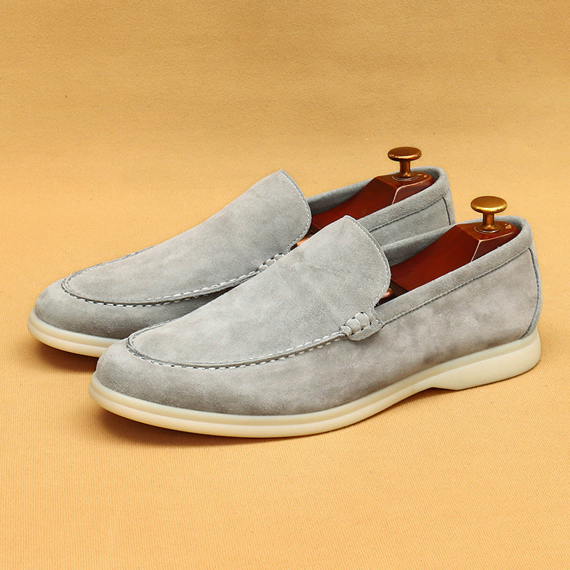 Men's Soft Genuine Surface Bottom Wear Resistance Leather Shoes