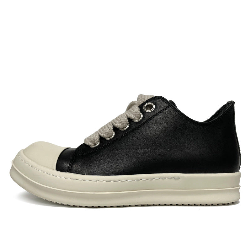 Men's Sports Thick Bottom Shallow Mouth Width Casual Shoes