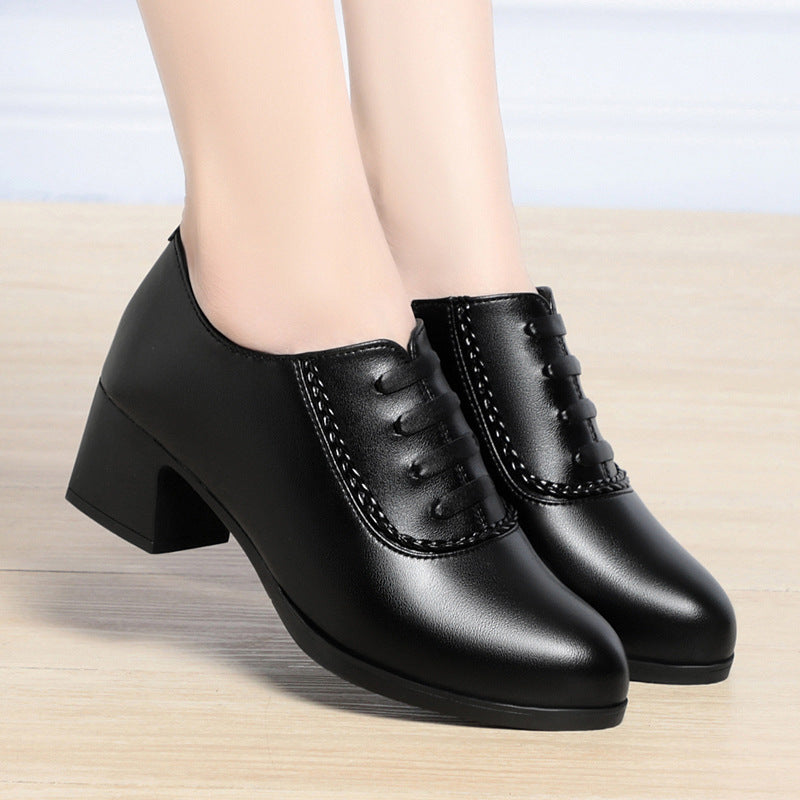 Women's Single Low Soft Bottom Surface Workplace Heels