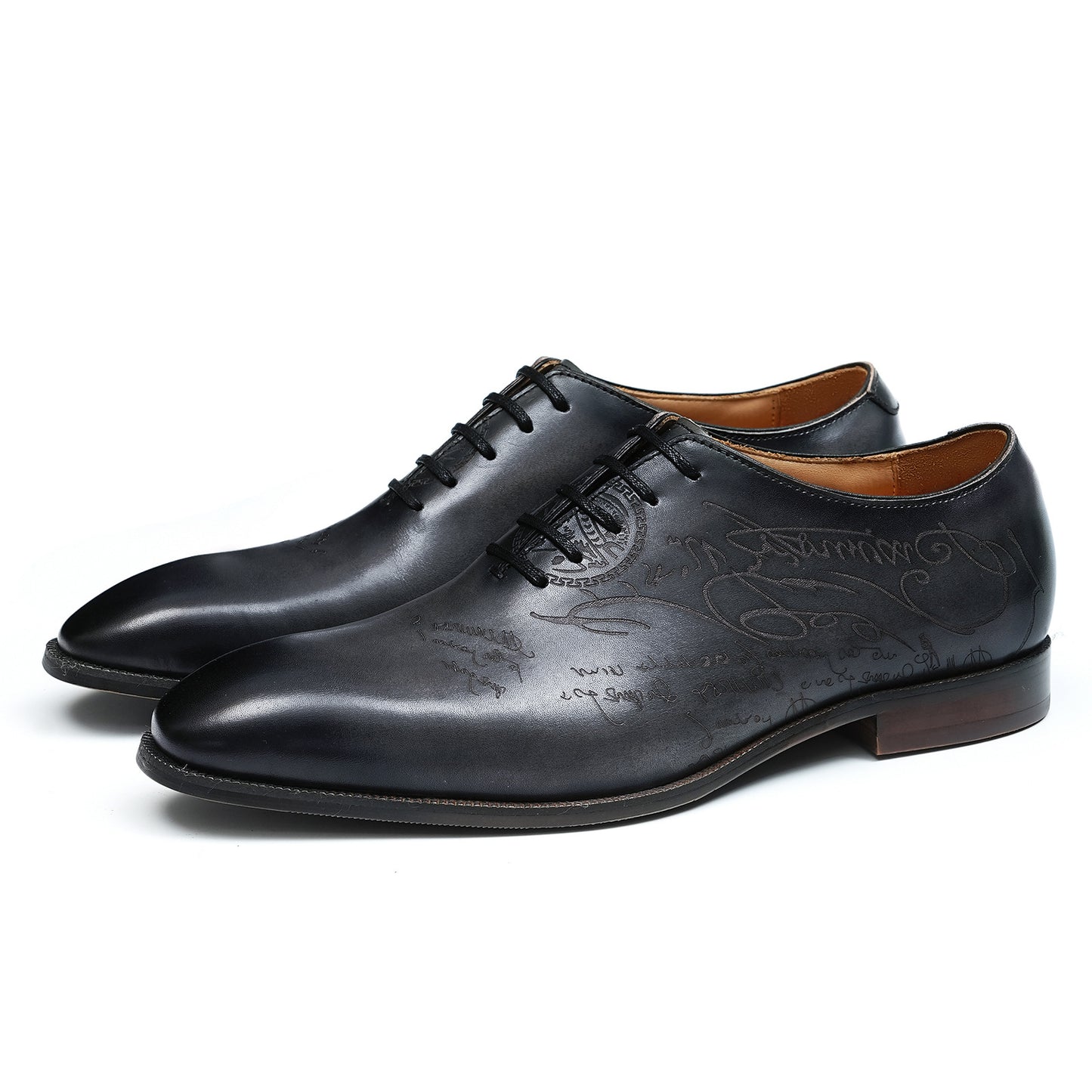 Men's Promotion Full Business Formal Wear Genuine Cow Handmade British Leather Shoes