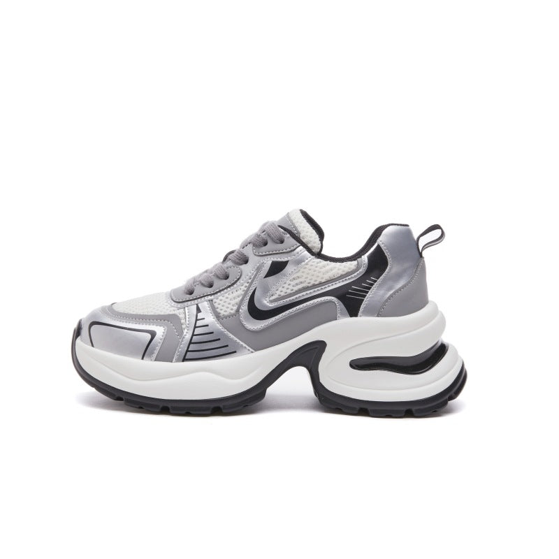 Luo Xing River Thick Bottom Sier Dad Female Genuine Elevator Sneakers