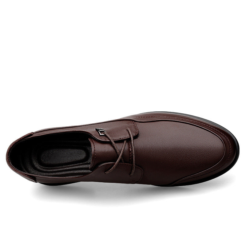 Men's Summer Fashion First Layer Cowhide Soft Leather Shoes