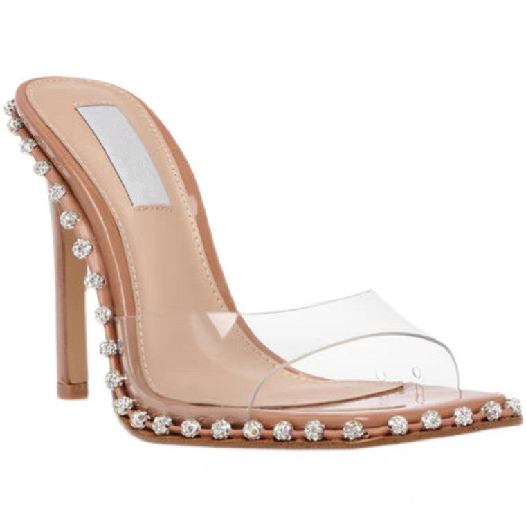 Women's Stiletto Sexy Open Toe Outer Wear Strap Heels