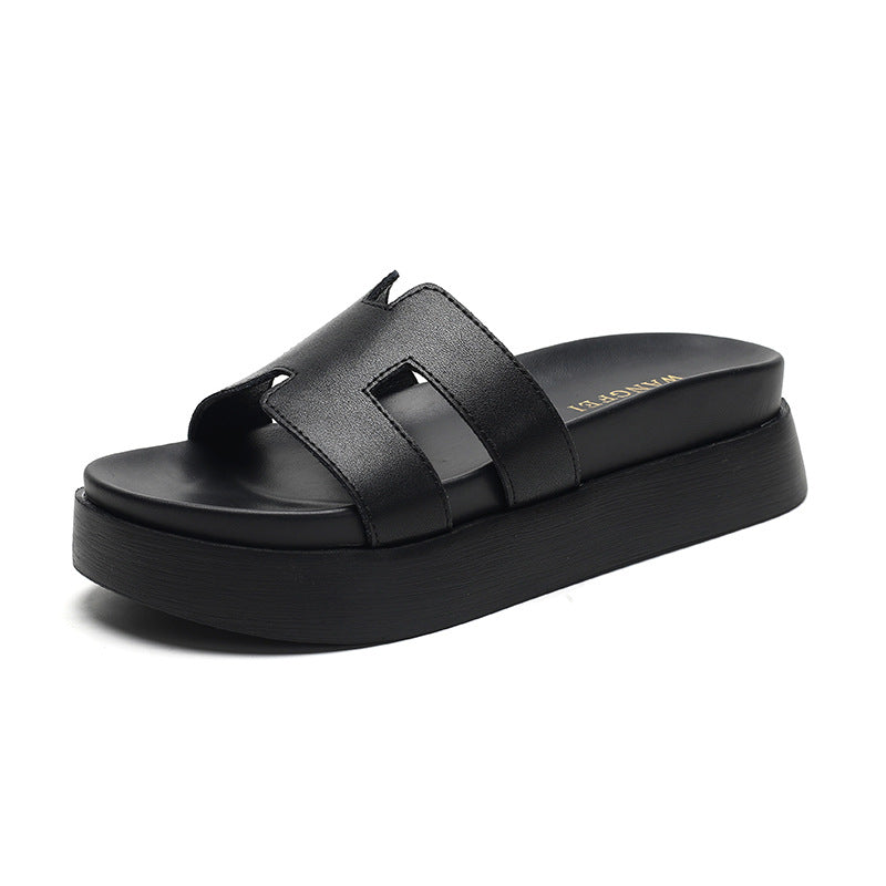 Women's Summer Outer Wear Chunky Thick Bottom Women's Shoes