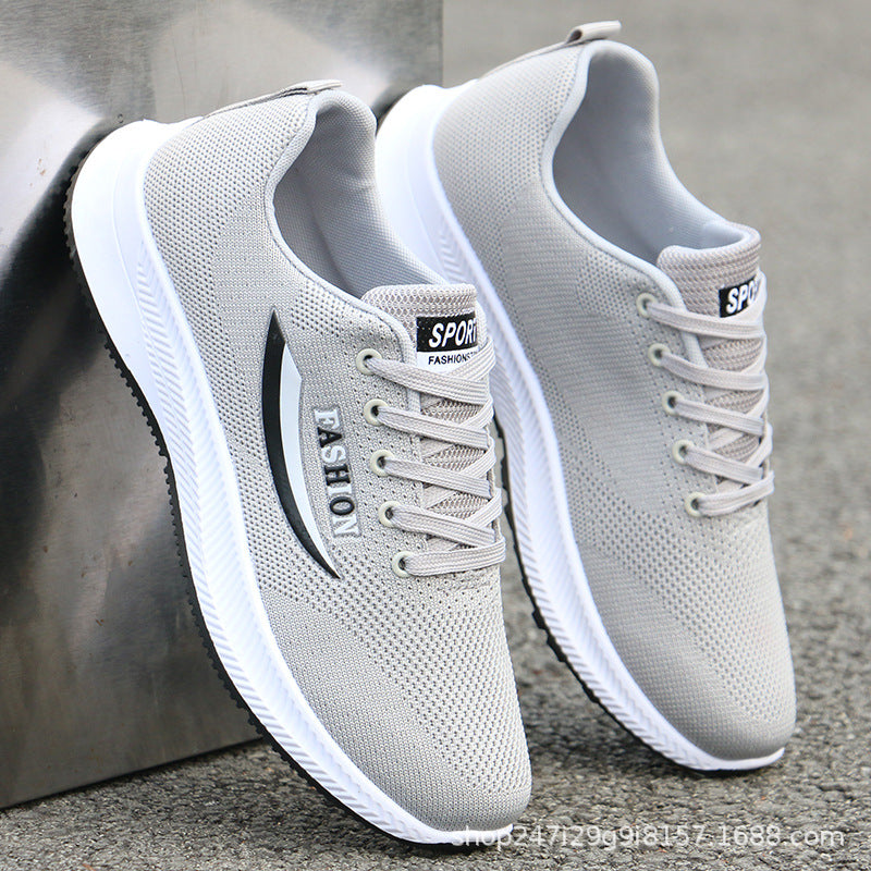 Men's Breathable Versatile Trendy Flying Woven Tennis Casual Shoes