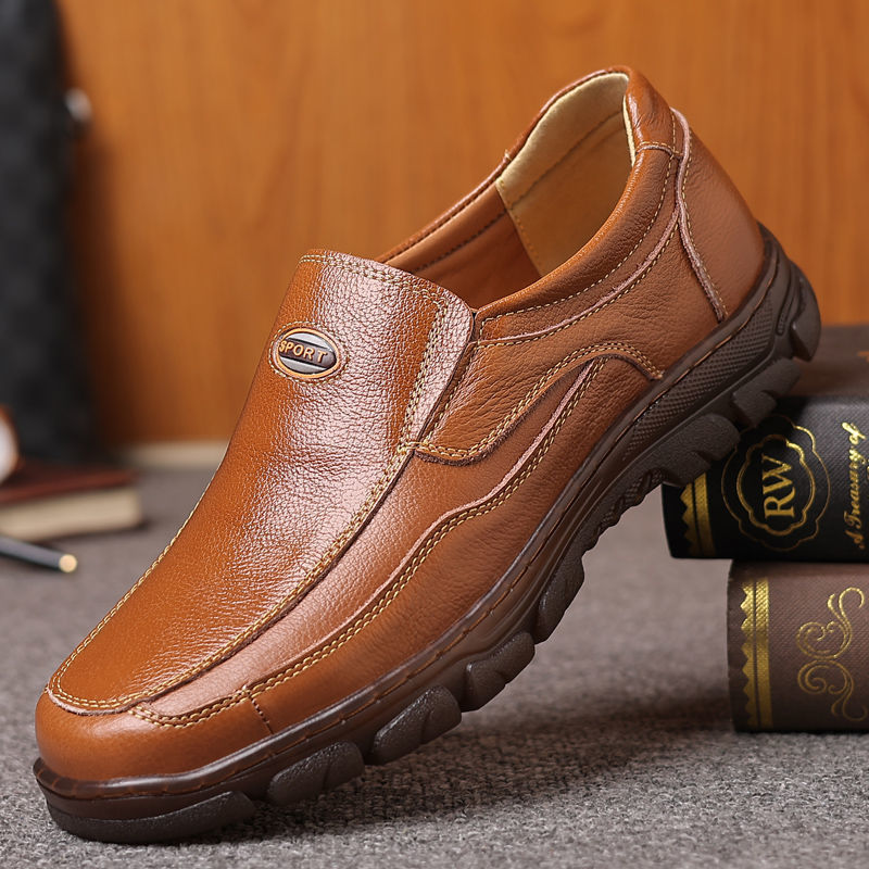 Men's First Layer Cowhide Outsole Business Genuine Leather Shoes