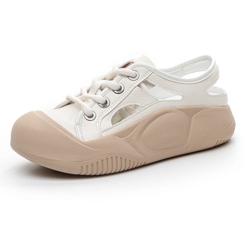 Women's Summer Closed Toe Breathable Hollowed Leisure Women's Shoes