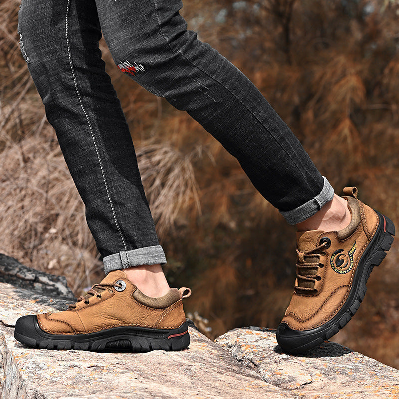 Men's Outdoor Platform Hiking Plus Size Top Casual Shoes