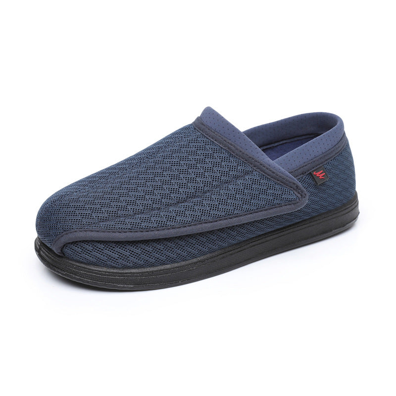 Mesh Widened Fat Adjustable Comfortable Flat Canvas Shoes