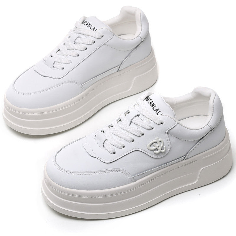 Women's Block Platform Heightened Easy Wear Autumn Casual Shoes