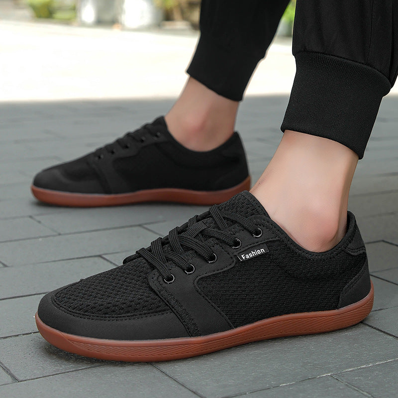 Men's Last Outdoor Leisure Breathable Mesh Cloth Fashion Low Sneakers
