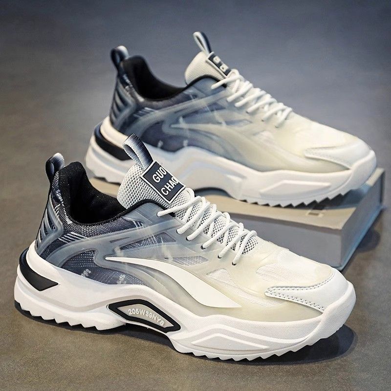 Men's Spring Sports Youth Mesh Clunky Versatile Casual Shoes