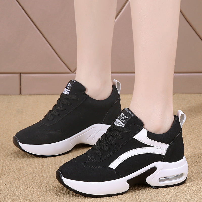 Women's Genuine Elevator White Slimming Sports Travel Casual Shoes