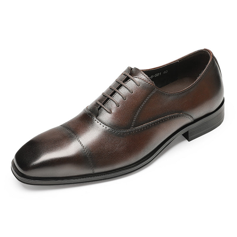 Men's Genuine Wedding Bridegroom Brock Summer Thin Oxford Leather Shoes