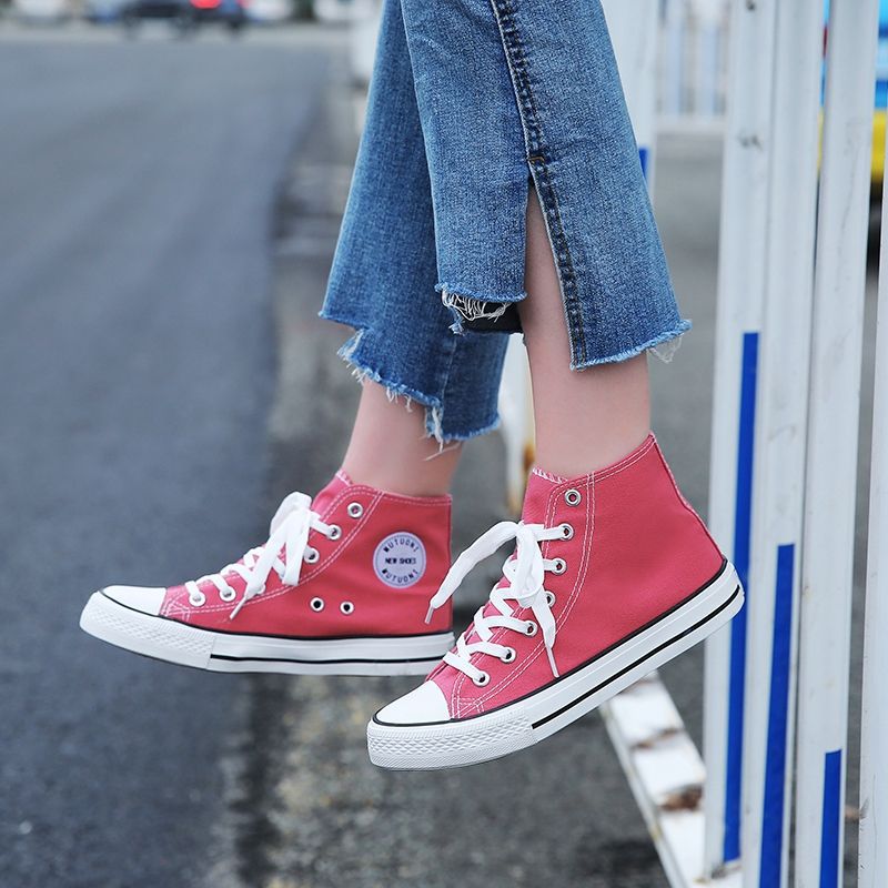 Men's Classic Versatile Preppy Style Lovers Rubber Canvas Shoes