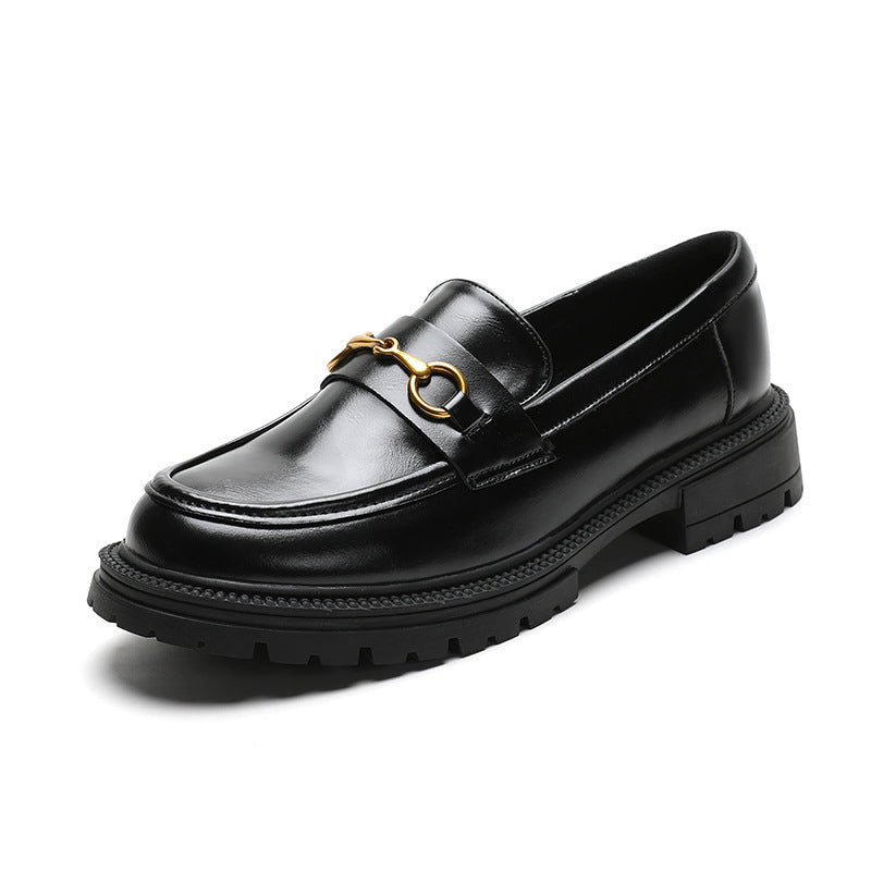 Women's Platform Slip-on With Skirt Soft Thick Loafers