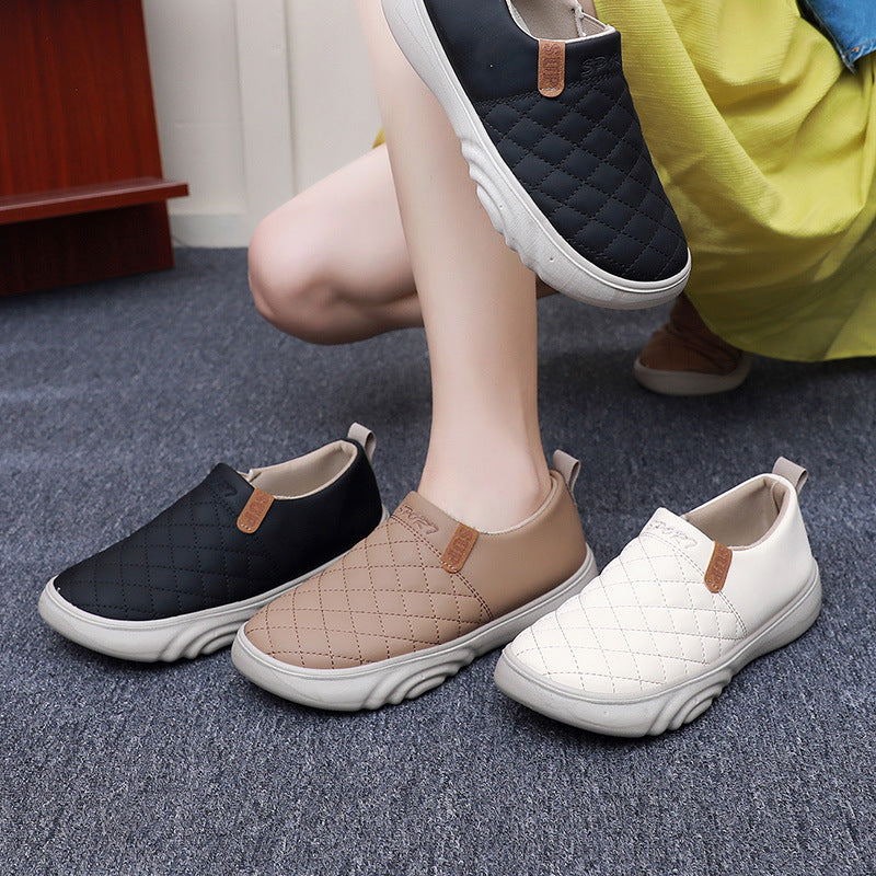 Women's Platform Mother Slip-on Soft Bottom Bread Casual Shoes