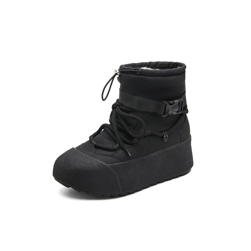 Women's Height Increasing Insole Winter Thick Bottom Snow Boots
