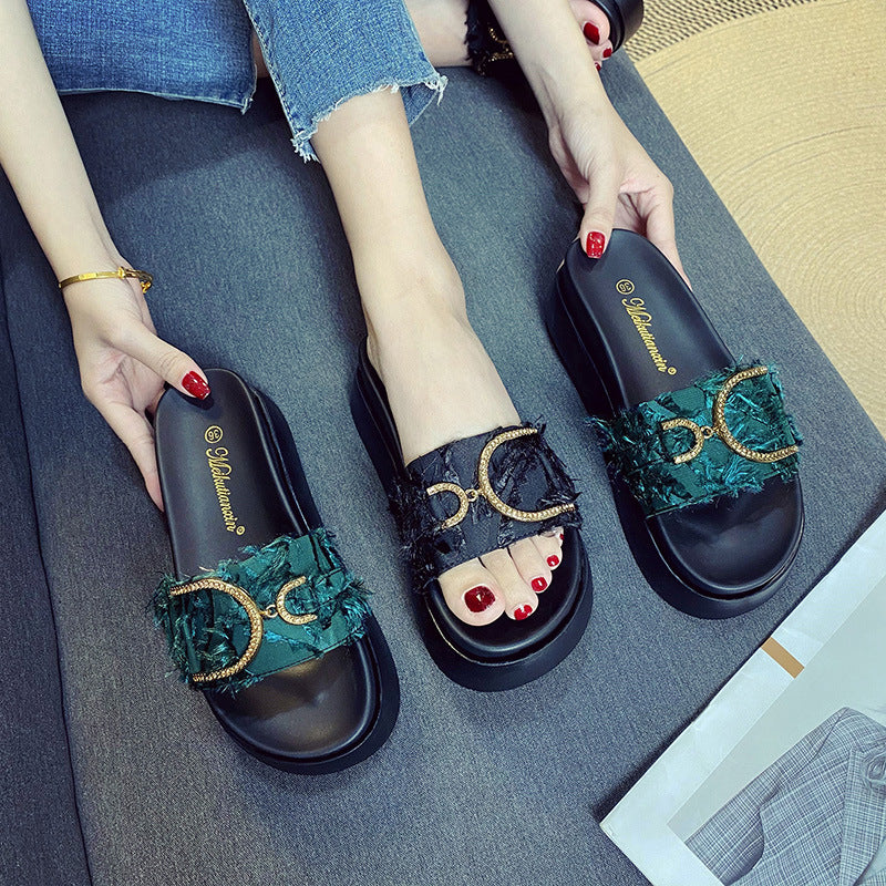Women's Summer Outdoor Fashionable Household Beach Travel Slippers