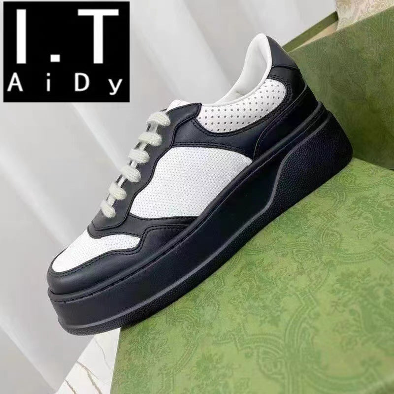 Women's Platform Height Increasing Leisure Biscuit Shape Casual Shoes