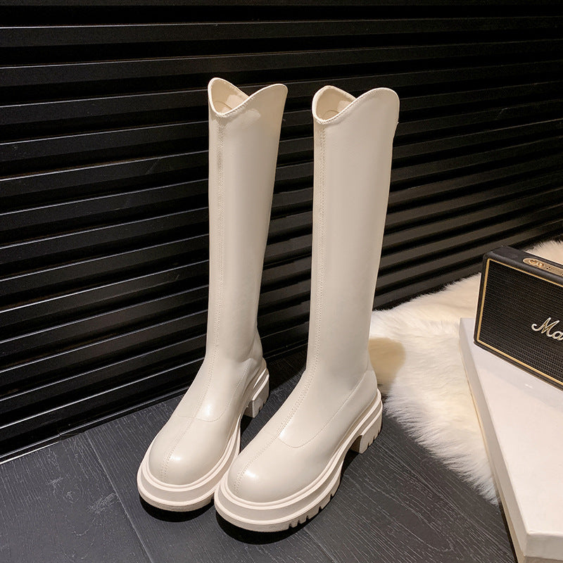 Cut Below The Knee Stretch Thin Boots