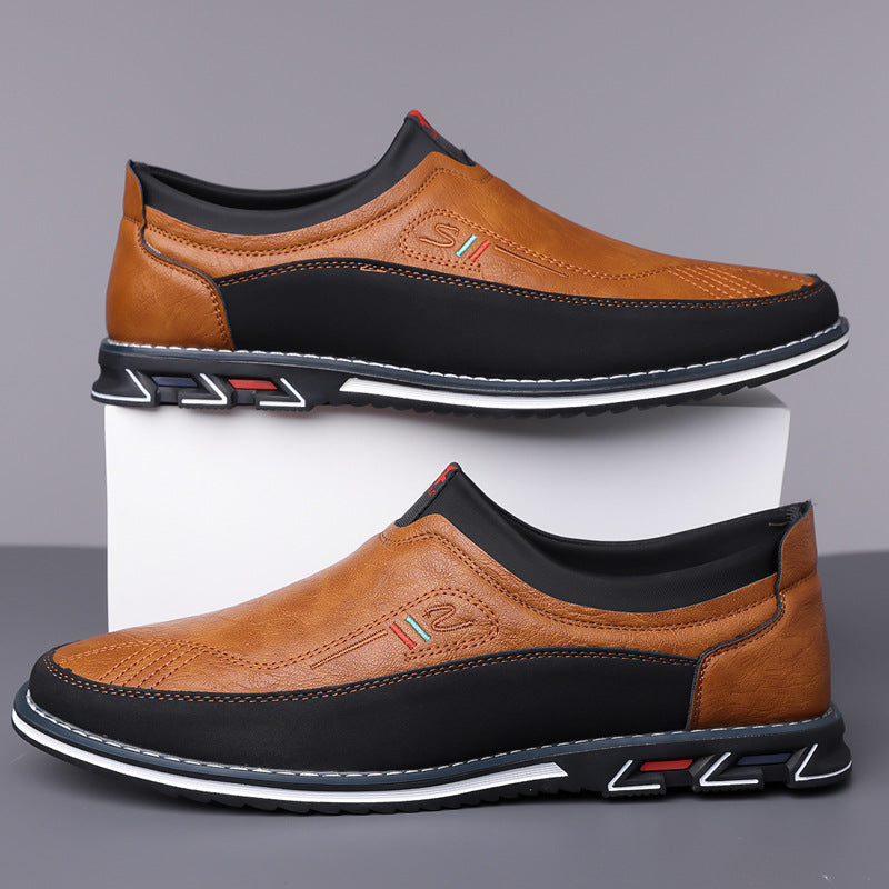 Men's Size Big Foot Business Fashion Comfortable Casual Shoes