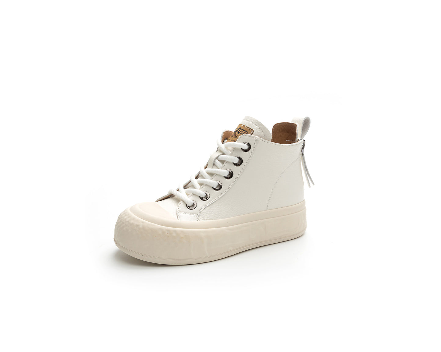 Women's Korean Style Versatile Back Double Zipper Sneakers