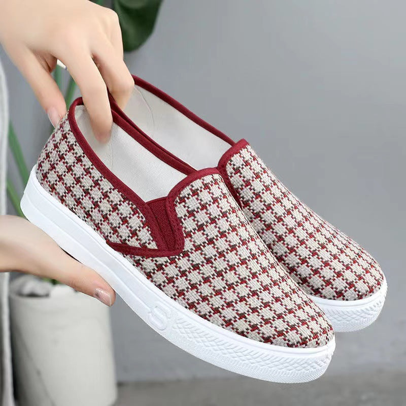 Women's Charming Classic Plaid Fashion Board Casual Shoes