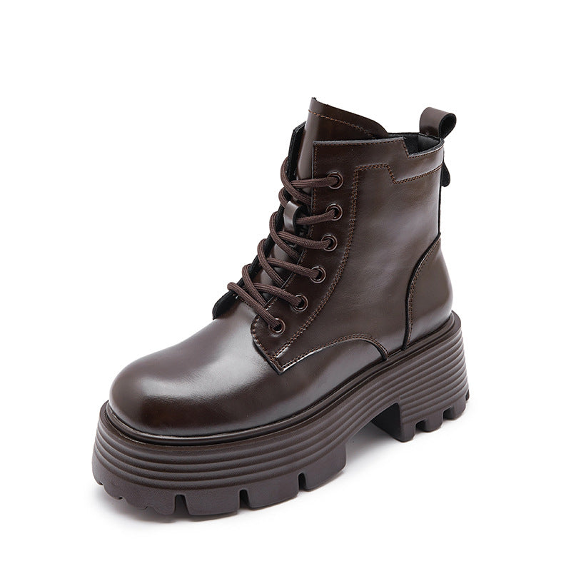 Women's Martin Autumn Genuine Fashionable Trendy Comfortable Small Boots