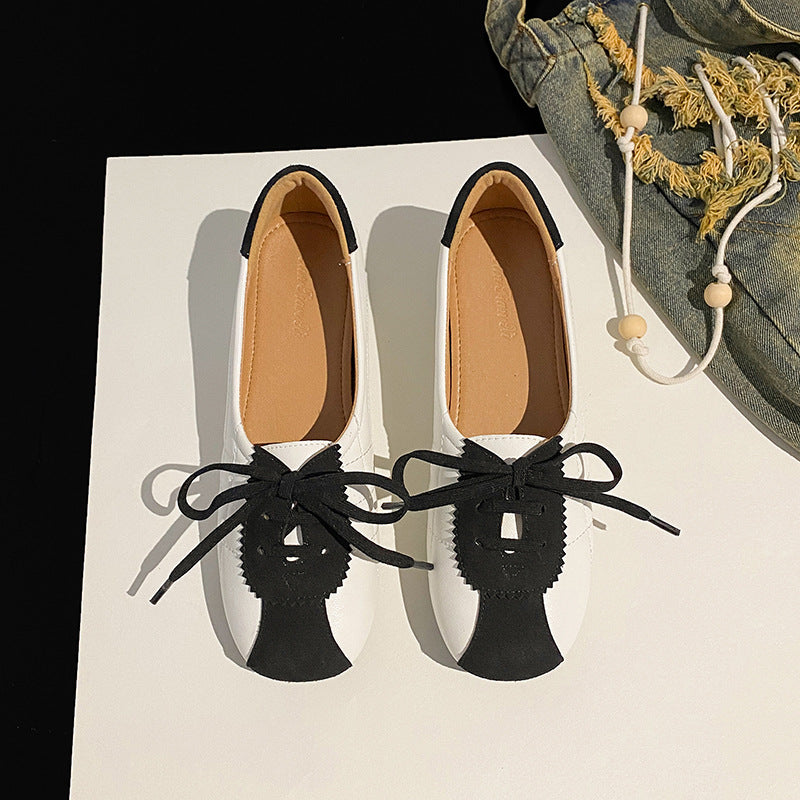 Women's Sense Lace Up Sports Style Ballet Casual Shoes