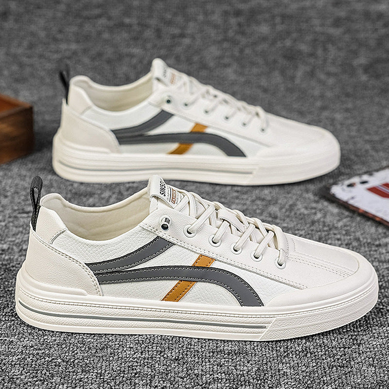 Men's Autumn Plus Size Widened Green Fashion Sneakers