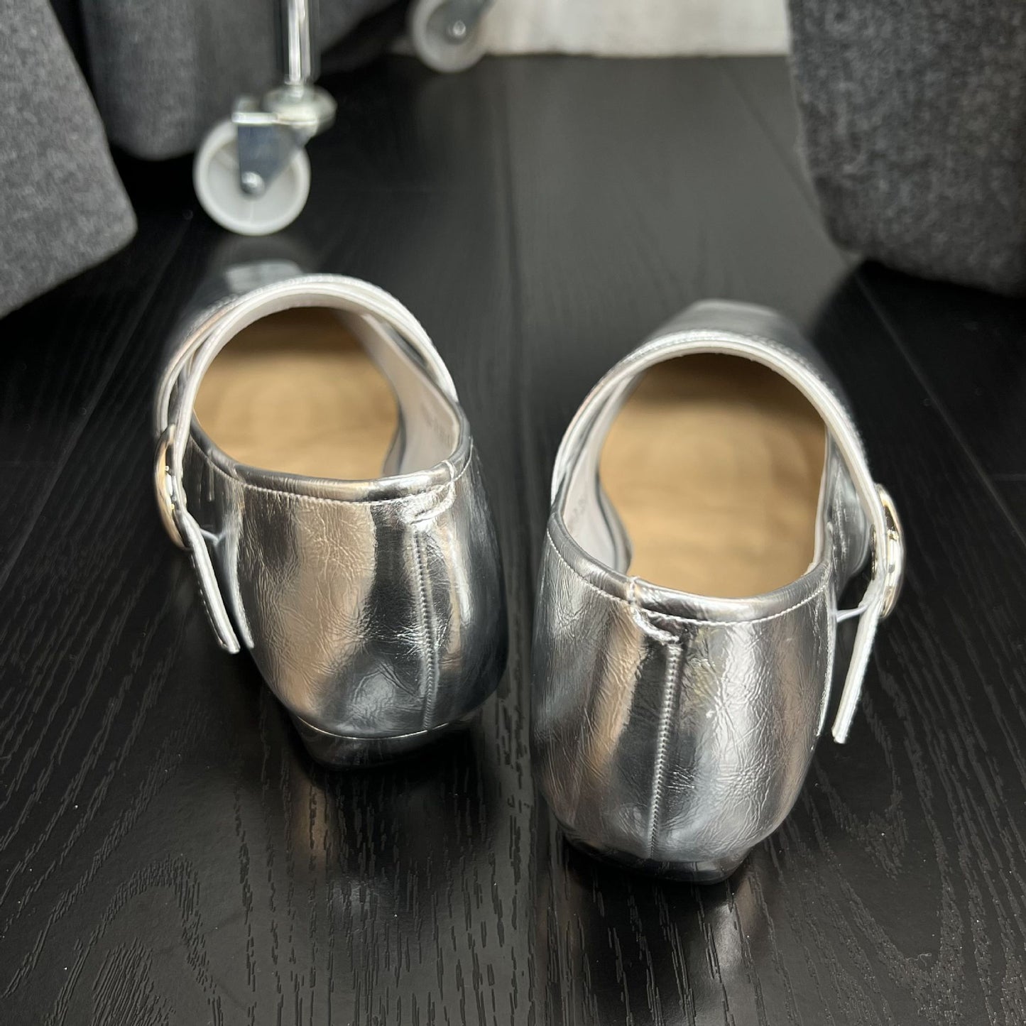 Women's Sier Single-layer Flat Temperament Fairy Square Women's Shoes