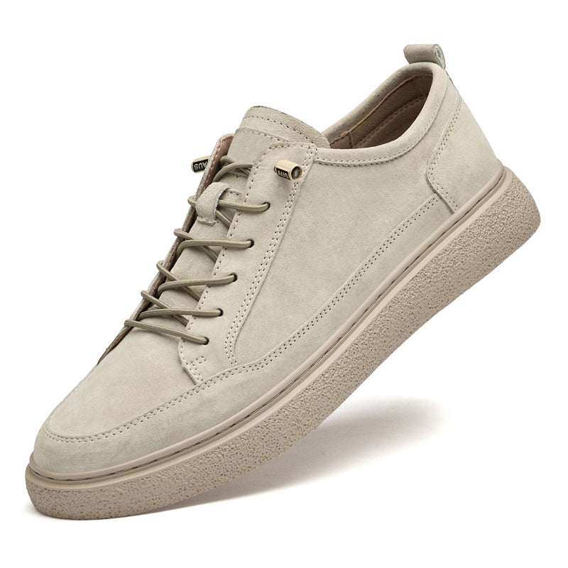 Men's Pigskin Breathable Korean Style Trendy Stylish Sneakers