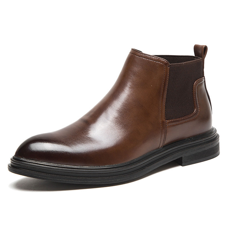 Men's Plus Size Pointed Chelsea British Slip-on Boots