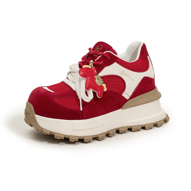 Women's Thick-soled German Training Spring Double Shoelaces Leisure Women's Sports Shoes