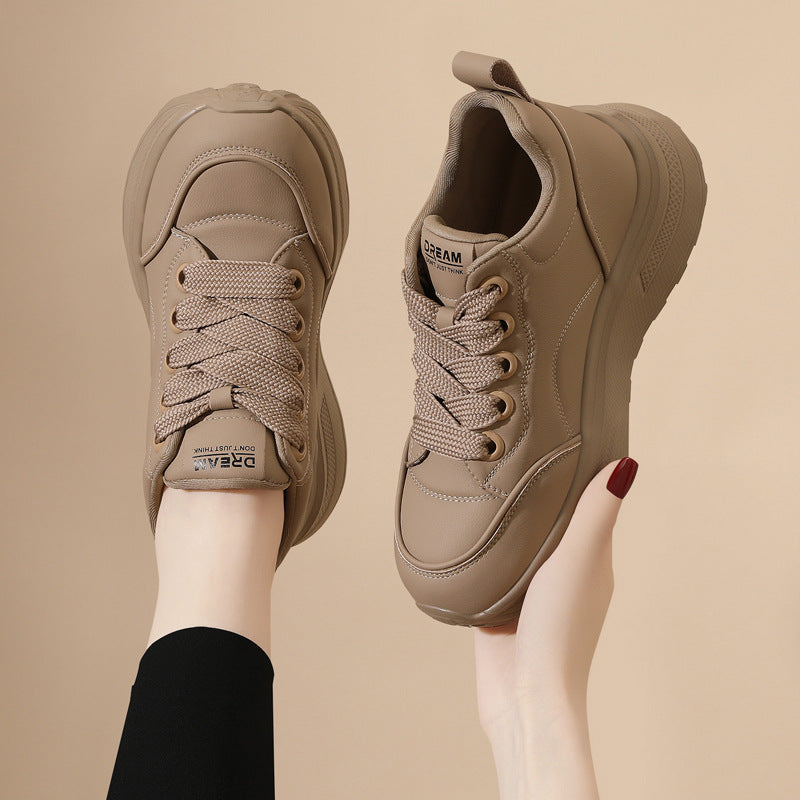 Women's Bottom Pumps Autumn Small Height Increasing Fashionable Casual Shoes