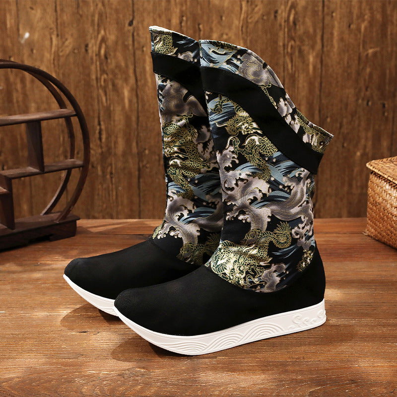 Women's & Men's Toe Height Increasing Insole Retro Length Boots