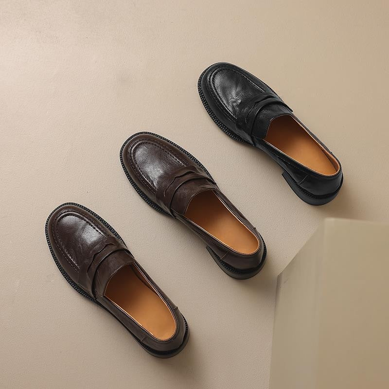 Women's Mouth Eu South Korea Chunky Small Loafers