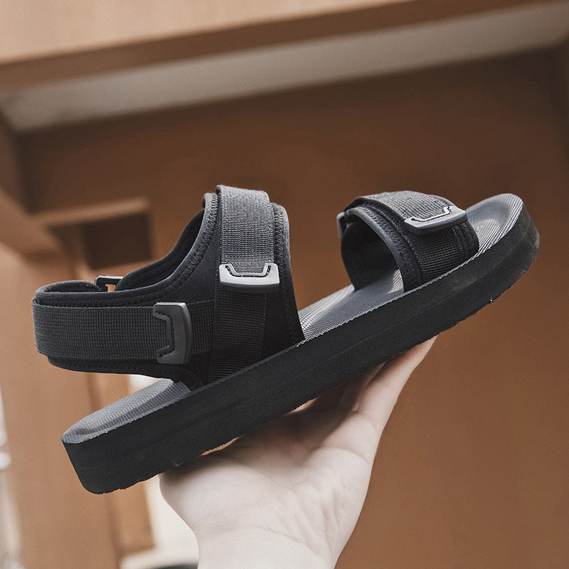 Men's Extra Large Size Summer Outdoor Velcro Sandals