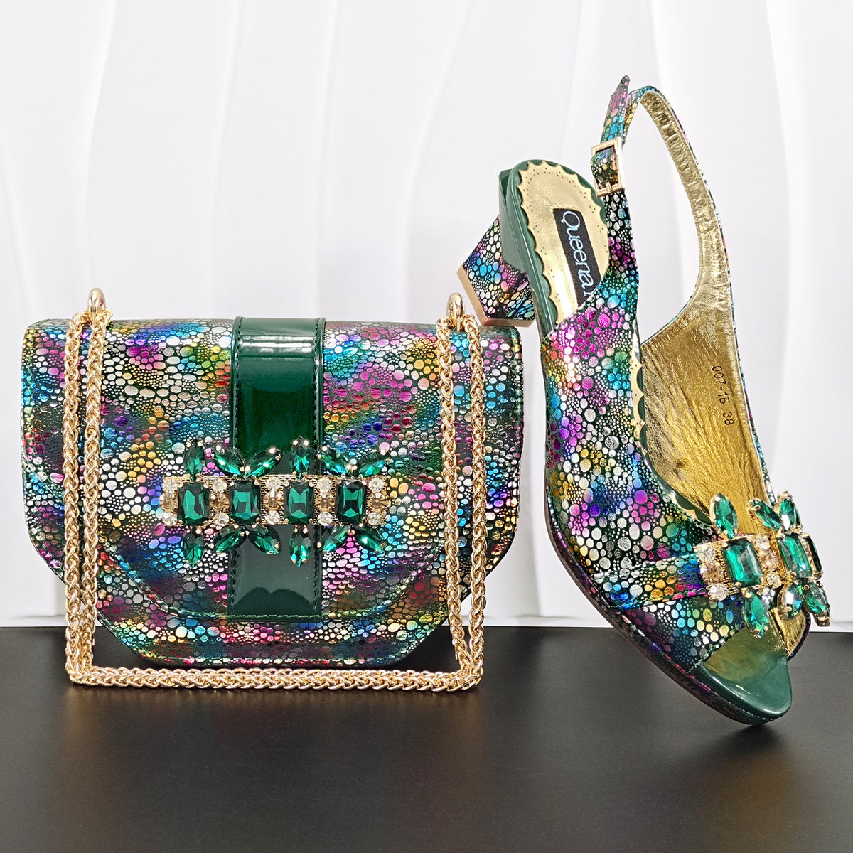Women's Camouflage Open Toe High African Bags Women's Fashion Shoes
