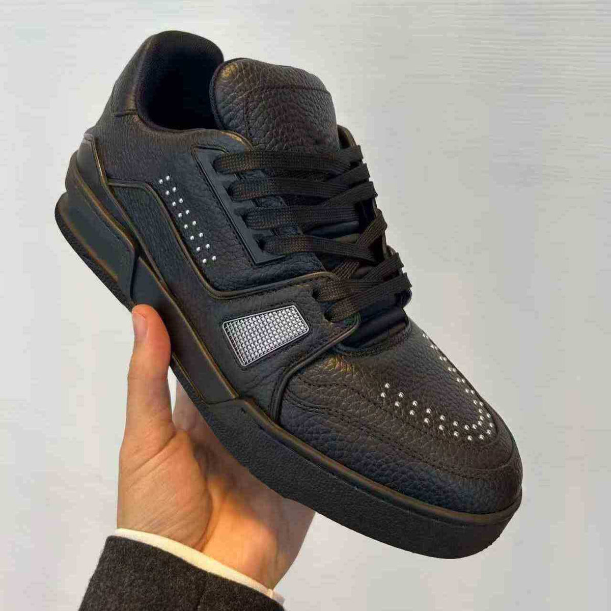 Men's Pink Rhinestone Fashion Thick Sole Height Casual Shoes