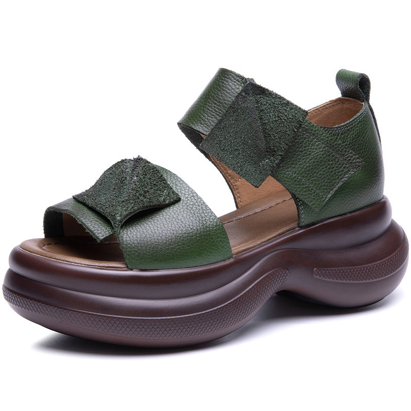 Women's Retro Handmade Soft Bottom Strap Ethnic Sandals