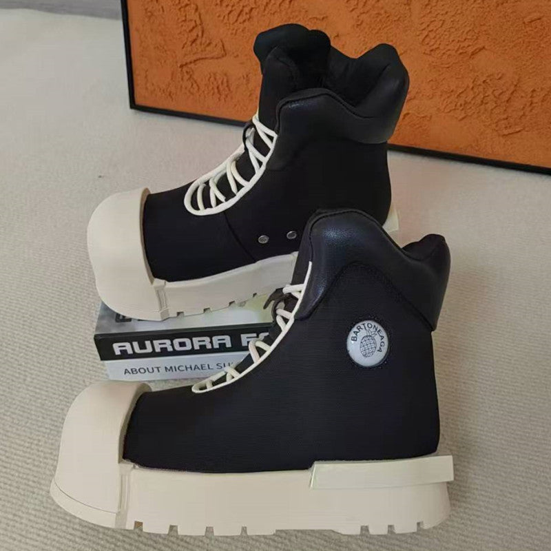 Women's & Men's Rice Chess Big Head Thick Bottom Sneakers