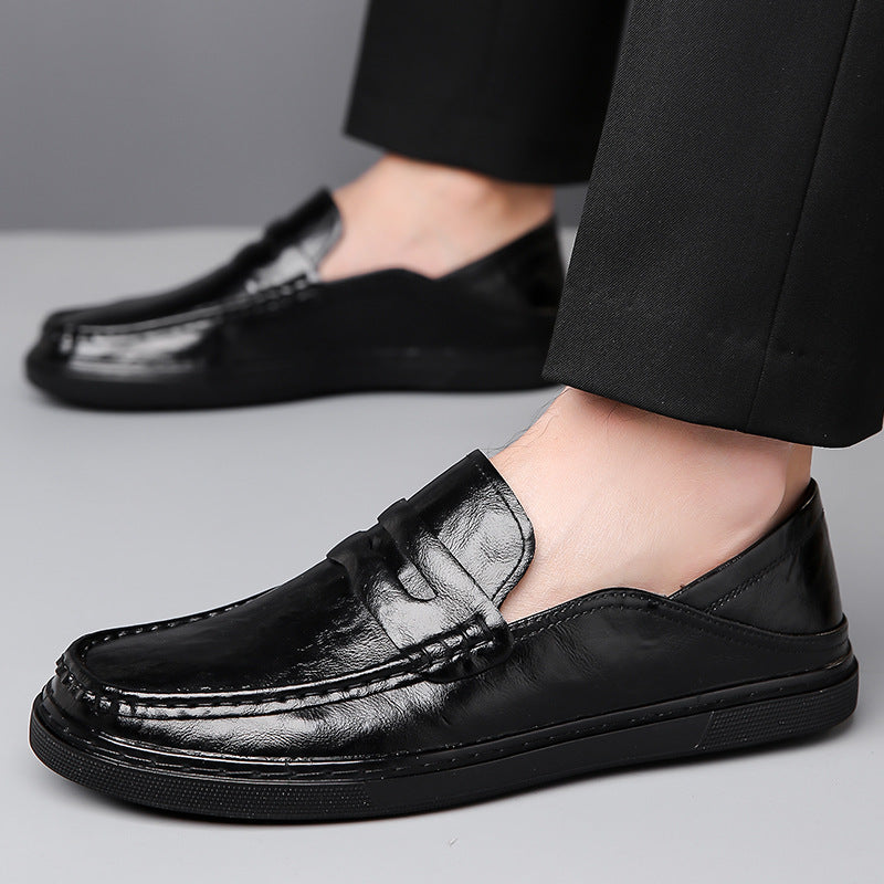 Men's Soft Bottom Business Trendy Slip-on British Loafers