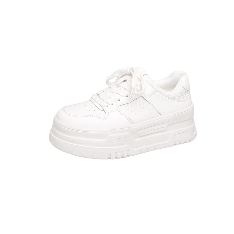 Women's Platform White Small Height Increasing Sports Casual Shoes