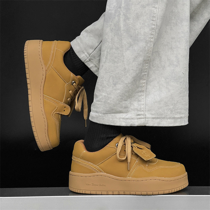 Women's & Men's Thick Sole Height Increasing Couple Niche Sneakers