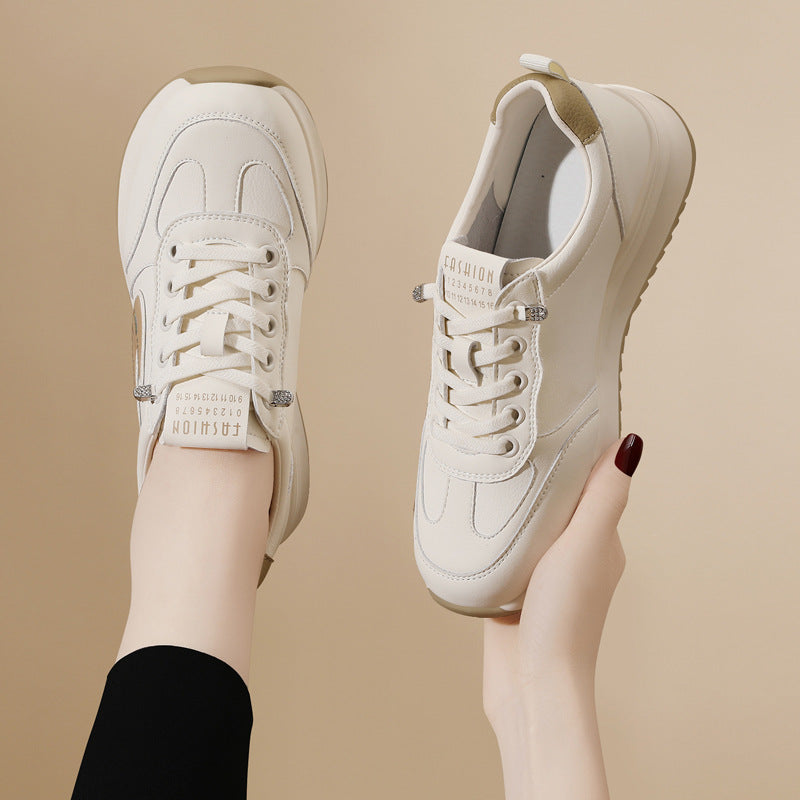 Women's Beautiful Surface Breathable Fashion Thick-soled Sneakers